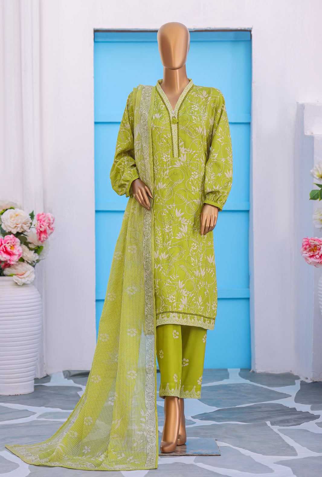 Mother by HZ Textiles Embroidered Linen Suit Unstitched 3 Piece MLE-1390 - Winter Collection