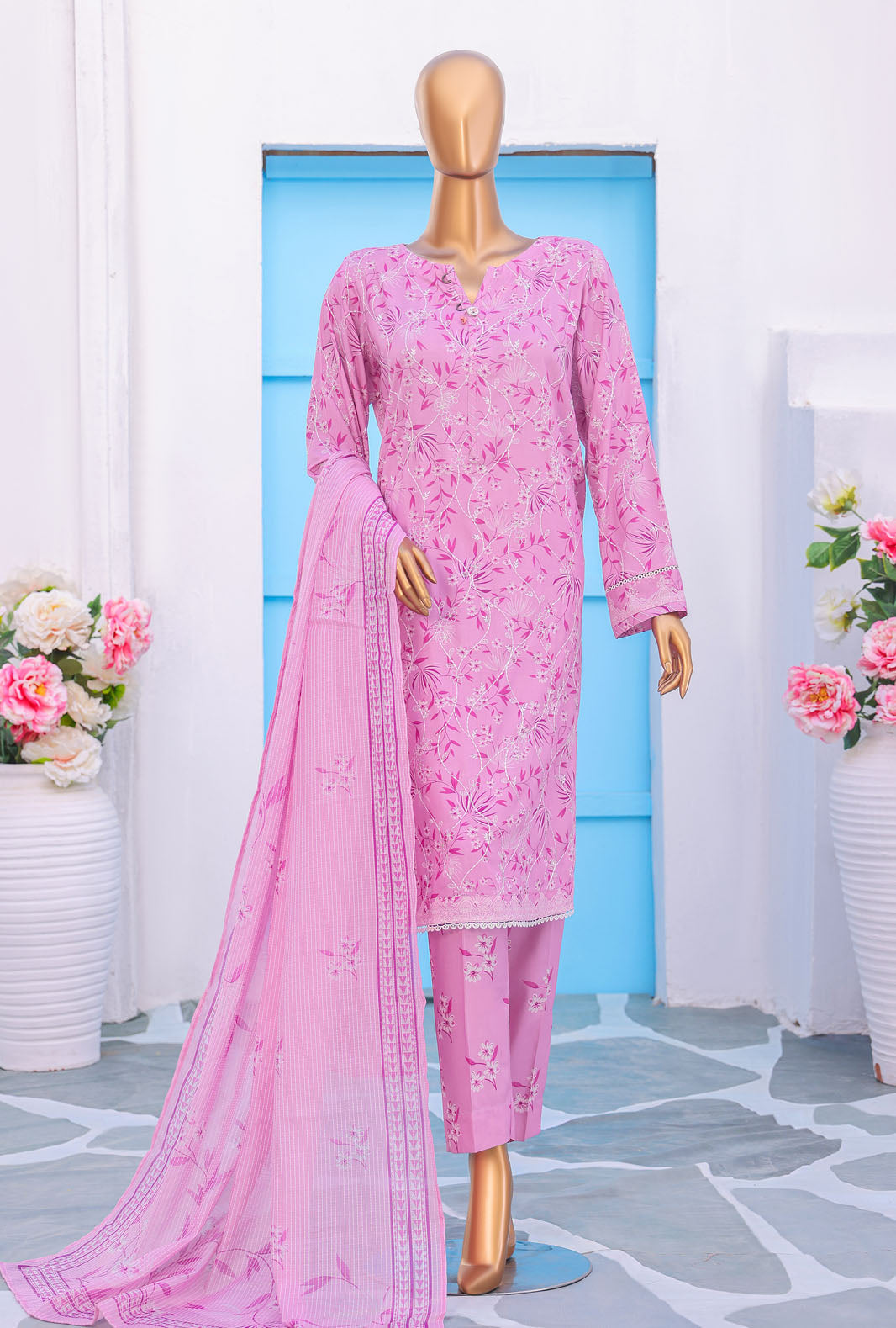 Mother by HZ Textiles Embroidered Linen Suit Unstitched 3 Piece MLE-1392 - Winter Collection