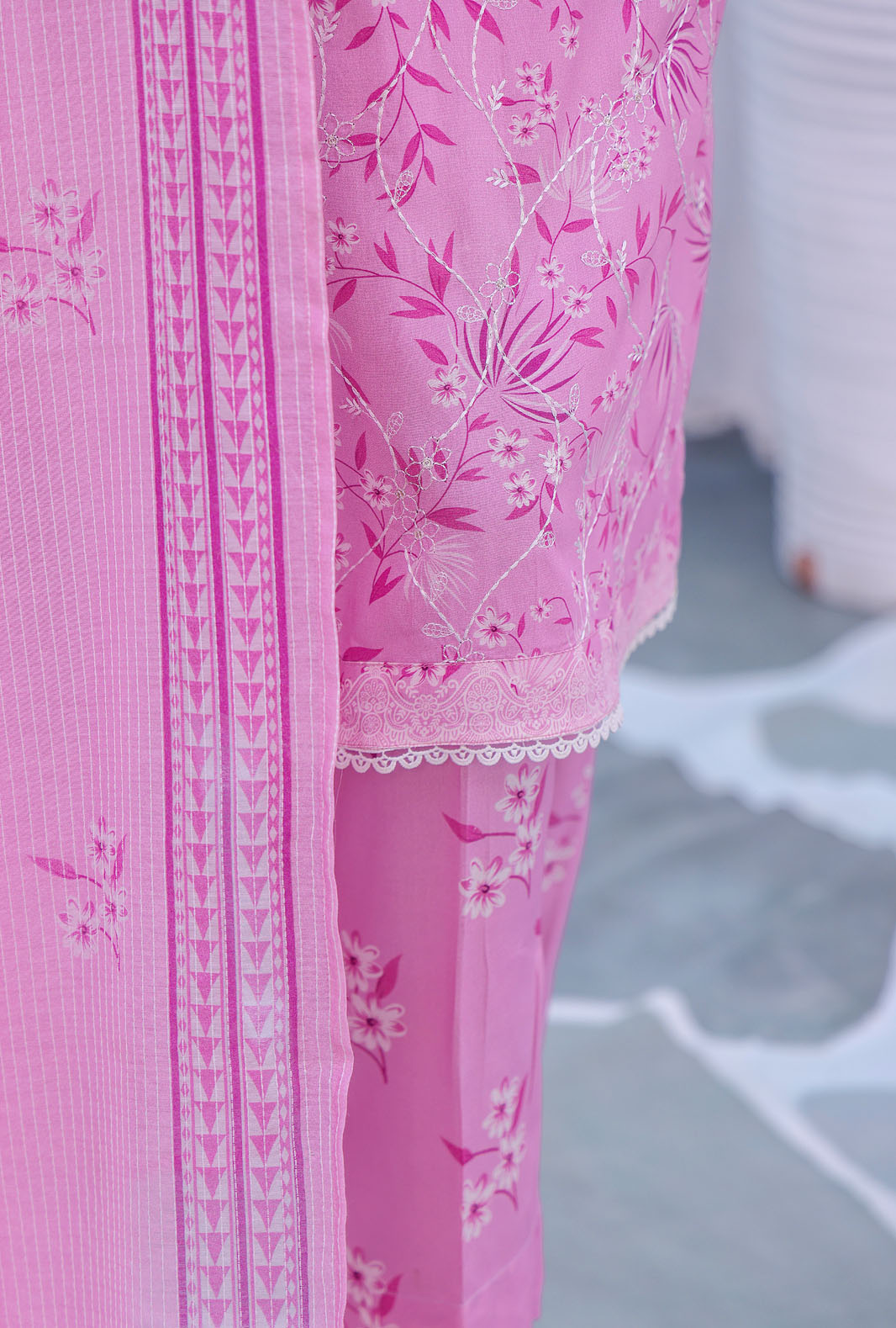 Mother by HZ Textiles Embroidered Linen Suit Unstitched 3 Piece MLE-1392 - Winter Collection