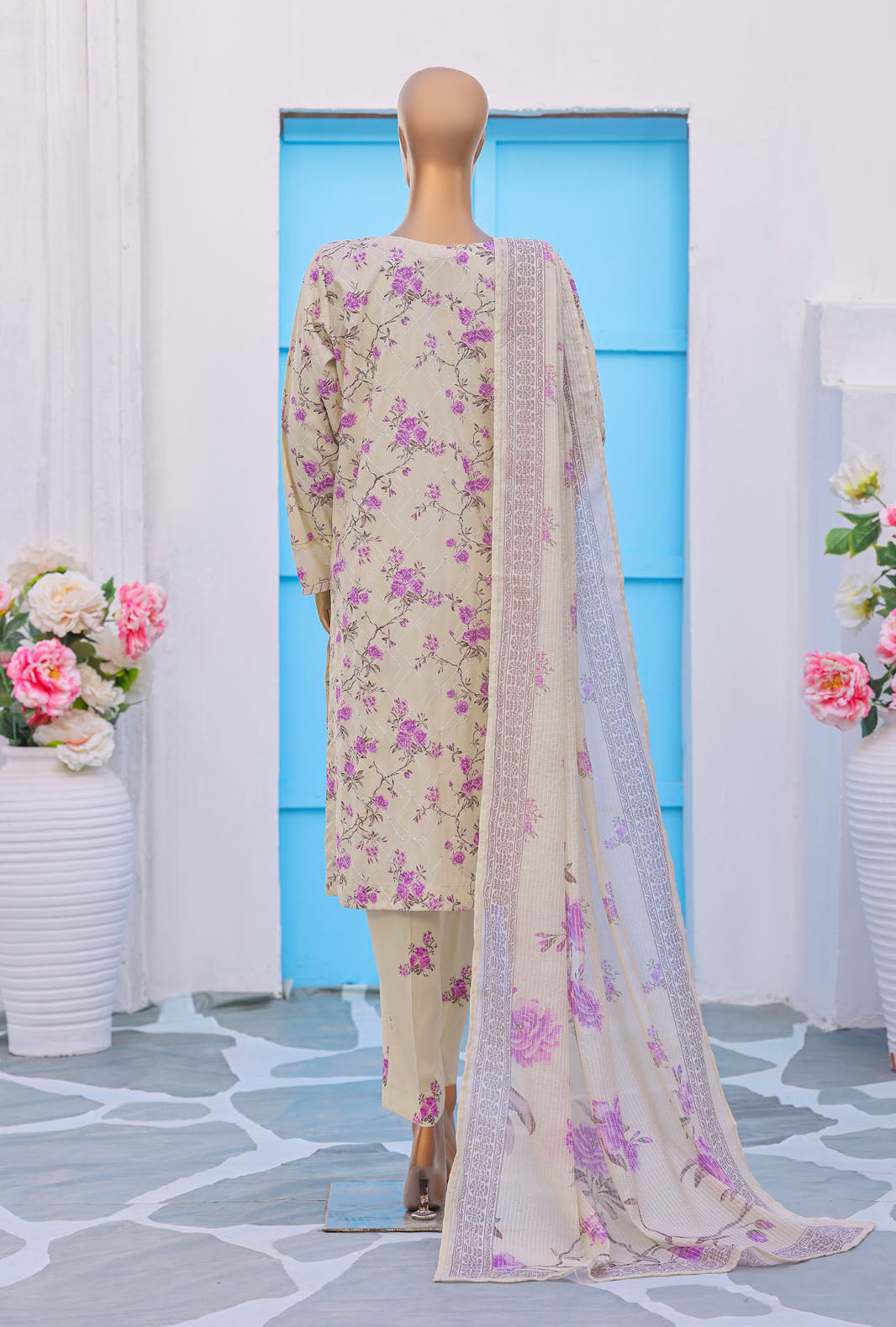 Mother by HZ Textiles Embroidered Linen Suit Unstitched 3 Piece MLE-1395 - Winter Collection