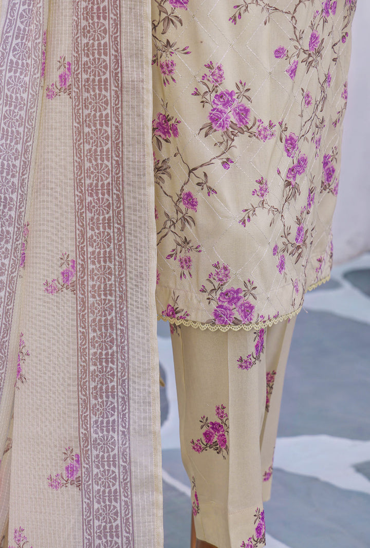 Mother by HZ Textiles Embroidered Linen Suit Unstitched 3 Piece MLE-1395 - Winter Collection