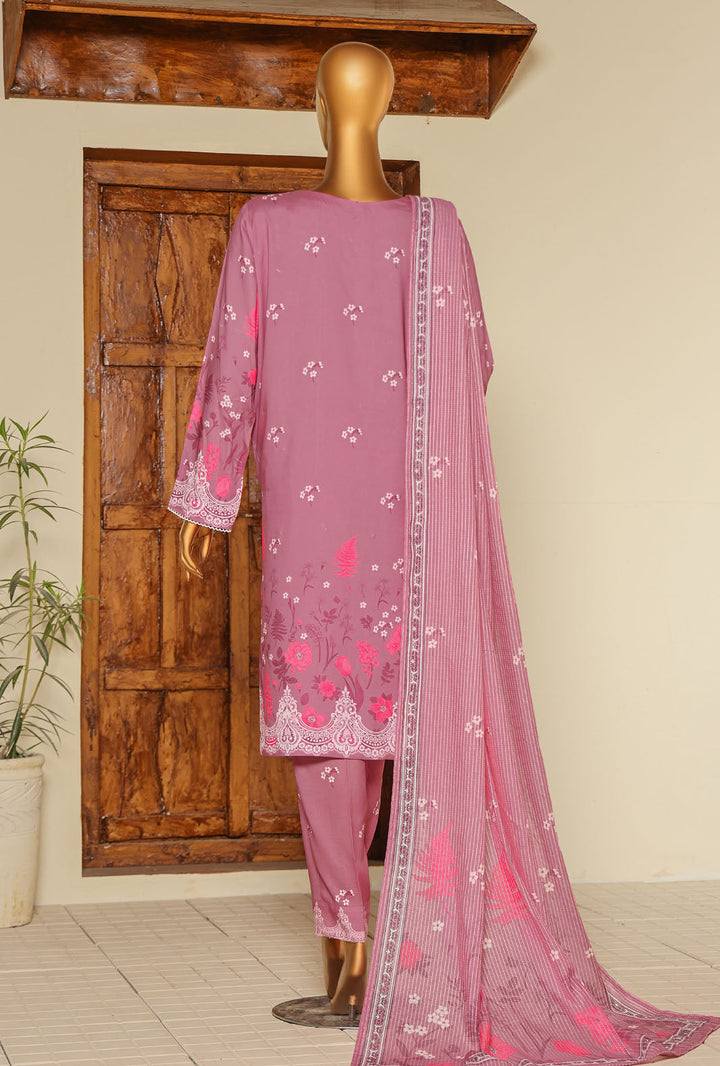Mother by HZ Textiles Embroidered Linen Suit Unstitched 3 Piece MLE-1396 - Winter Collection