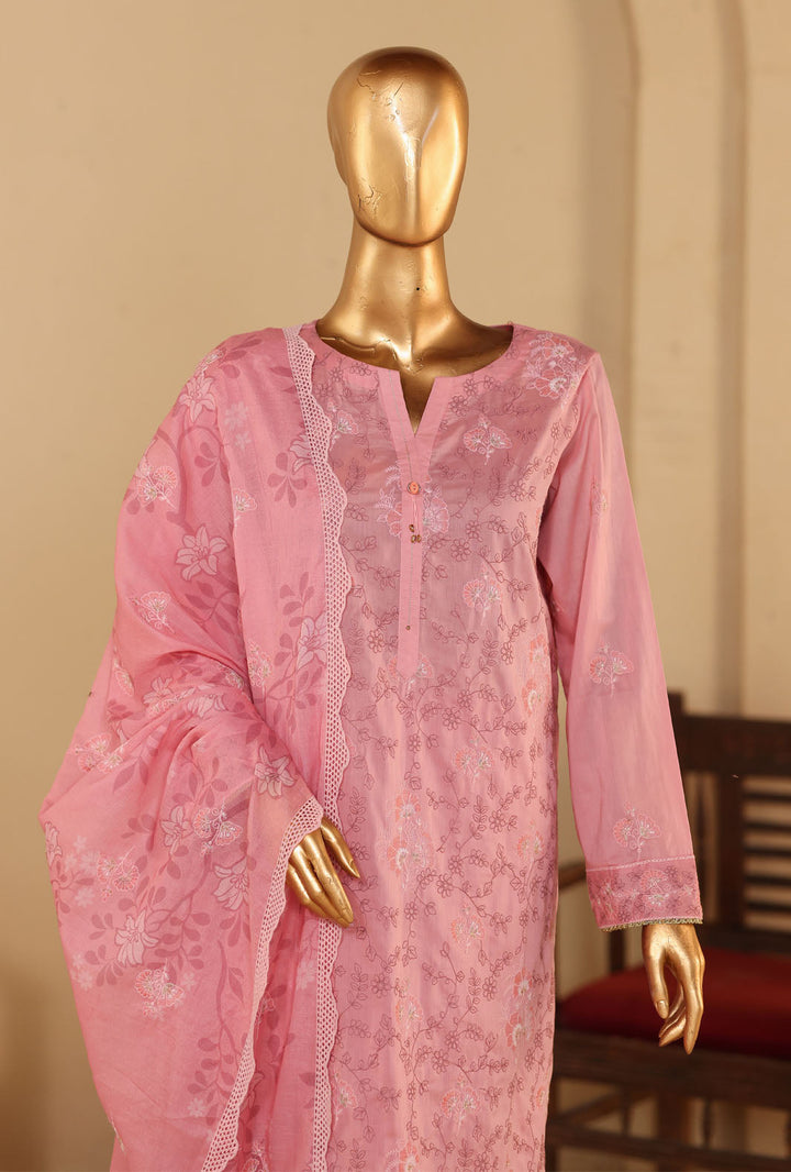 Meeras by HZ Textile Unstitched Embroidered Lawn 3 piece Suit MPE-1087 - Casual Collection