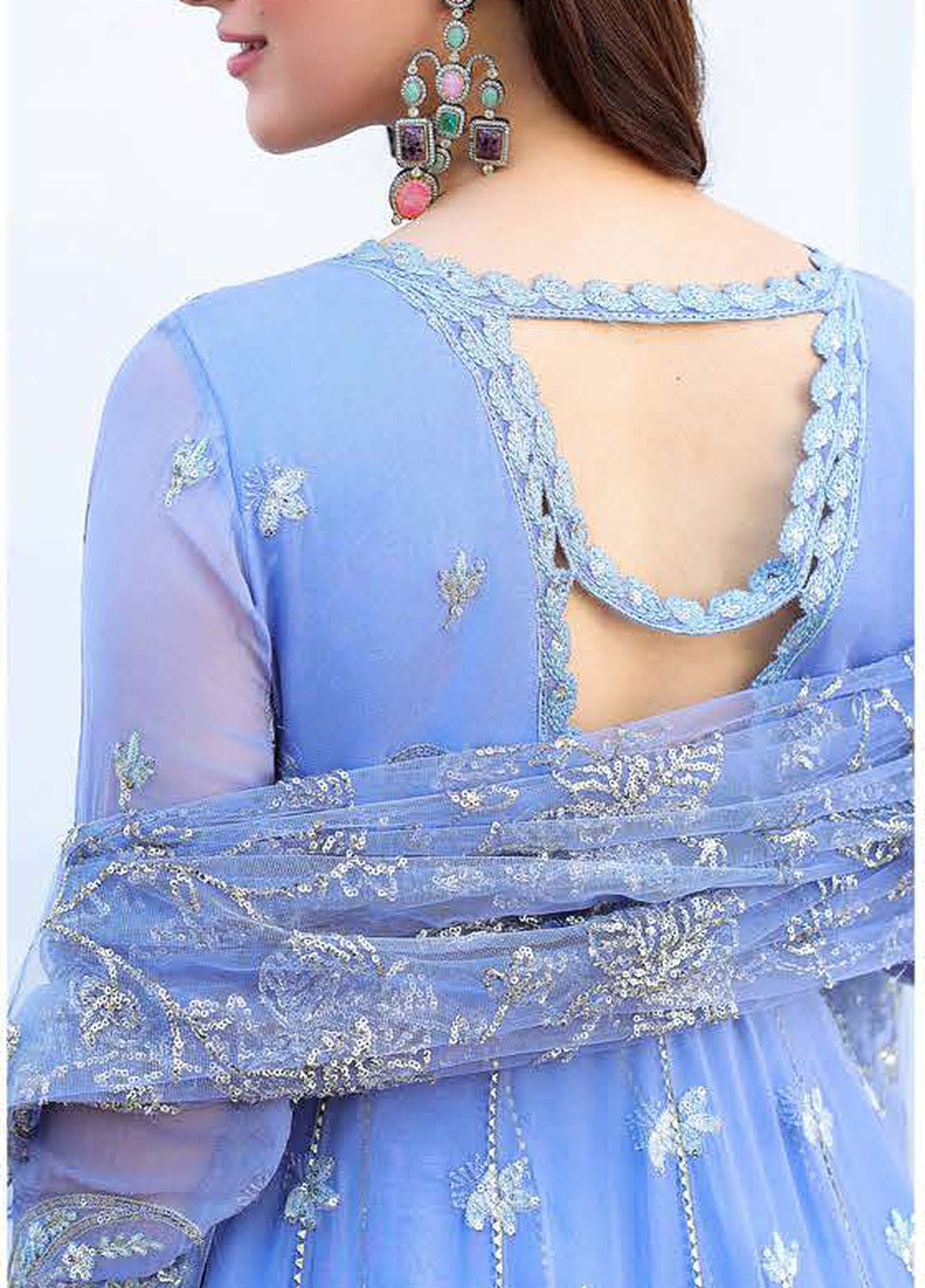 Bachelorette by Mushq Unstitched Embroidered Chiffon 3 Piece Suit MU26UBF Blushing Bride MUNCH260102 - Festive Collection