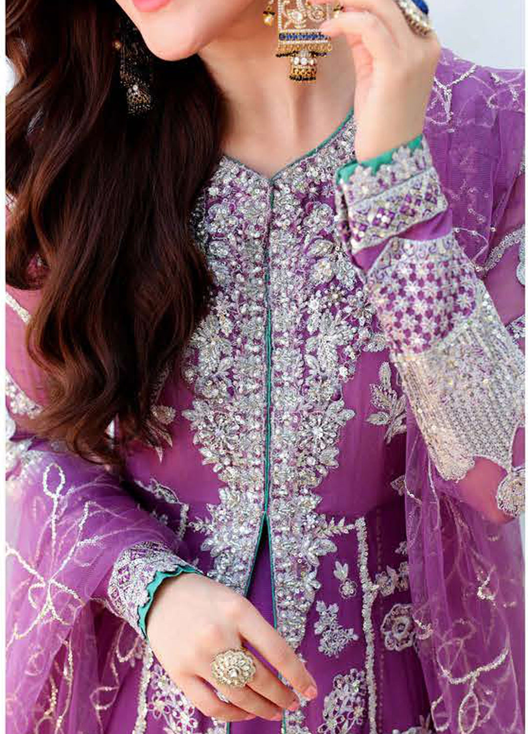 Bachelorette by Mushq Unstitched Embroidered Chiffon 3 Piece Suit MU26UBF Dream Girl MUNCH260104 - Festive Collection