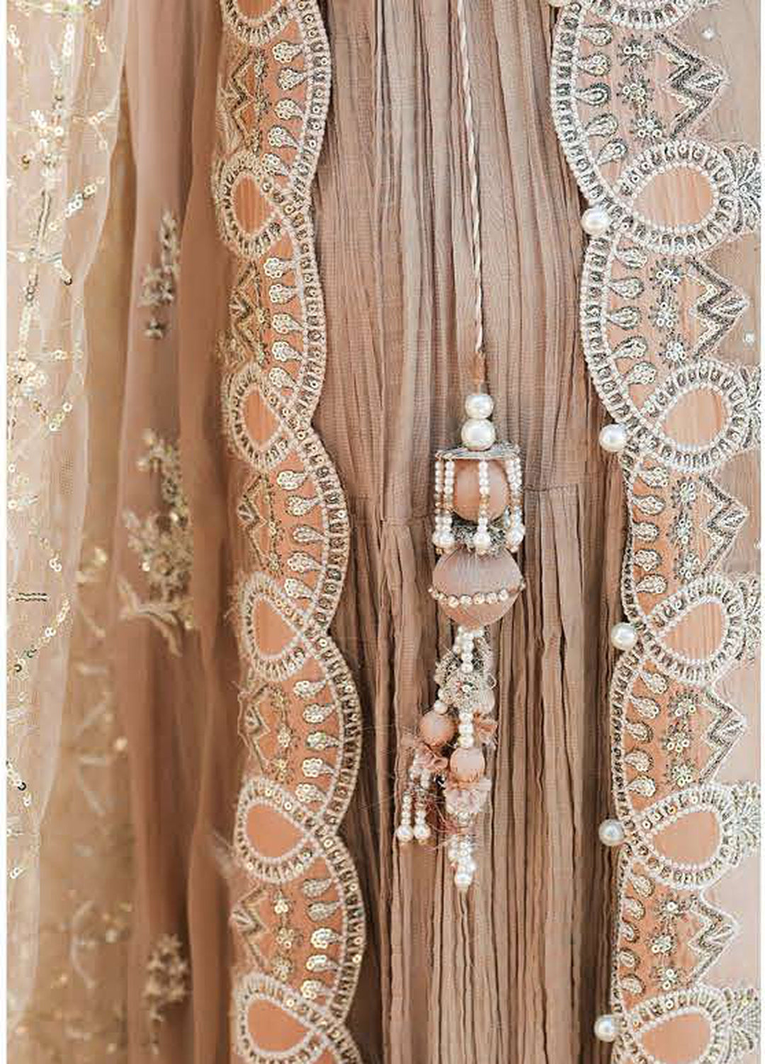 Bachelorette by Mushq Unstitched Embroidered Chiffon 3 Piece Suit MU26UBF Pretty Rebel MUNCH260106 - Festive Collection