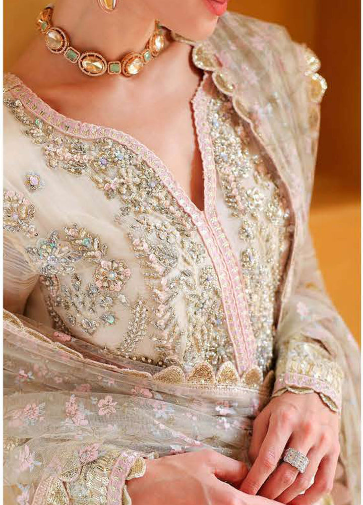 Bachelorette by Mushq Unstitched Hand work Chiffon 3 Piece Suit MU26UBF Blush Hour MUNCH260109 - Festive Collection