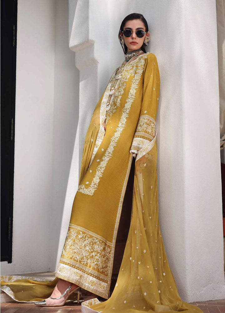 Nuvera Hemline by Mushq Unstitched Embroidered Raw Silk 3 Piece Suit MU26UNH Rosalie Crown MUNES260207 - Festive Collection