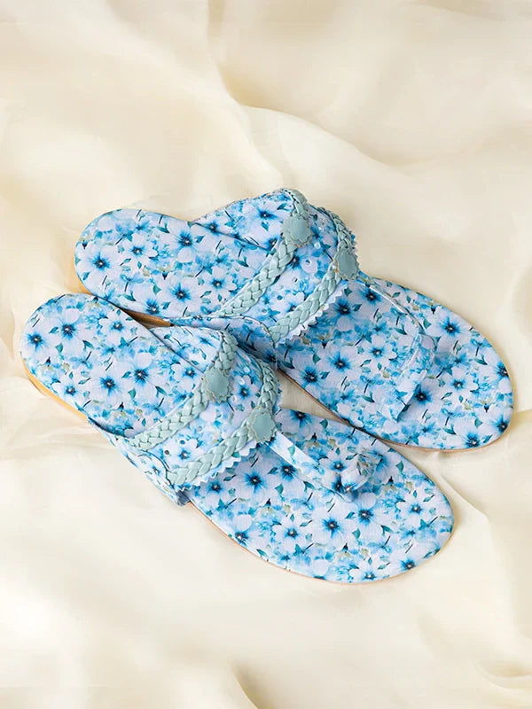 Maa aur Mai by TJK Designs Printed Footwear Gulzar Kholapuri - Casual Collection