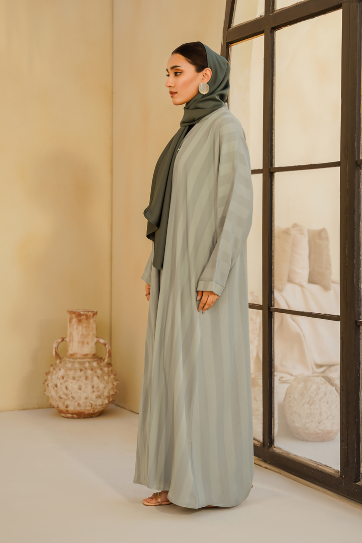 Divinely Crafted Abaya Casual Crepe 1 Piece Myra Abaya | Buttoned Up
