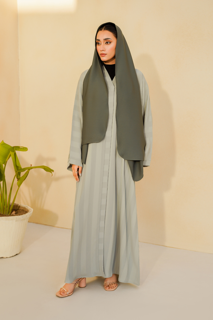 Divinely Crafted Abaya Casual Crepe 1 Piece Myra Abaya | Buttoned Up