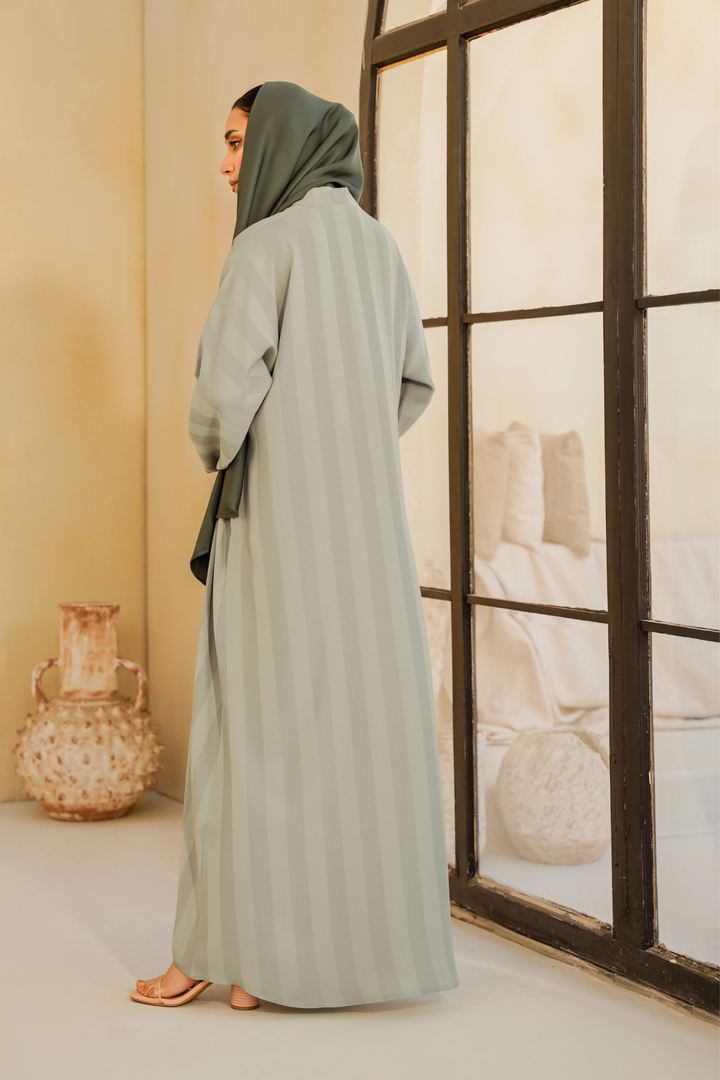 Divinely Crafted Abaya Casual Crepe 1 Piece Myra Abaya | Buttoned Up