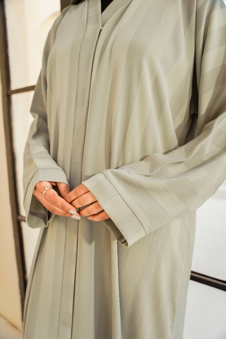 Divinely Crafted Abaya Casual Crepe 1 Piece Myra Abaya | Buttoned Up