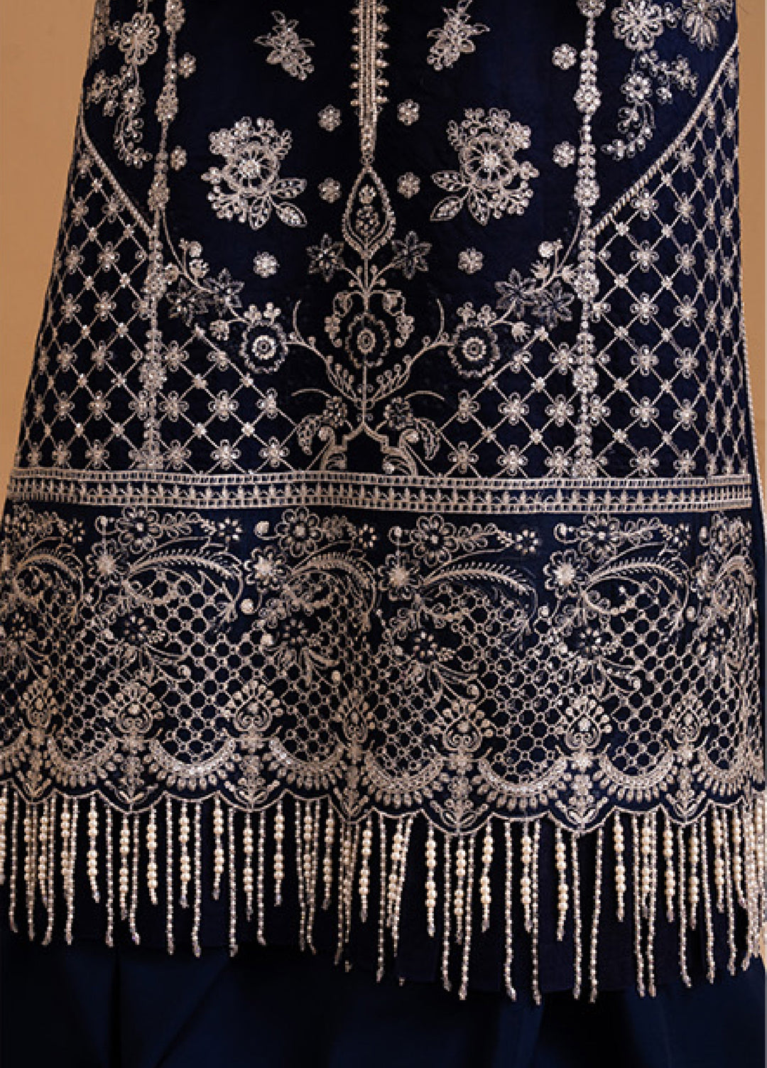 Afsanay by Zariya Luxury Embroidered Unstitched Chiffon 3 Piece Suits ZRY25LF D1 ZB50036 - Festive Collection