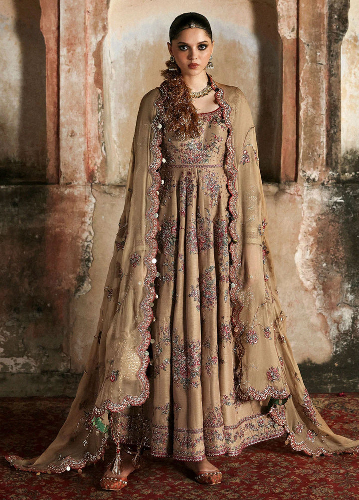 Massarat by Hussain Rehar Embroidered Raw Silk Suits Unstitched 3 Piece HRR25MU Mahvash - Festive Collection