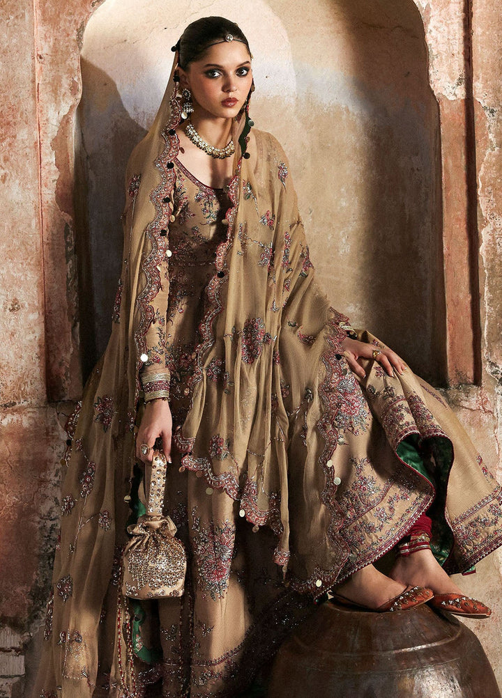 Massarat by Hussain Rehar Embroidered Raw Silk Suits Unstitched 3 Piece HRR25MU Mahvash - Festive Collection