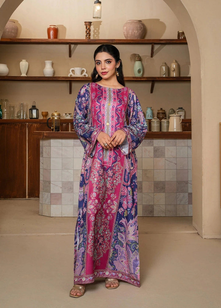 Mataish Women RTW Printed Crepe 1 Piece Suit Majestic Luxe Long Shirt - Festive Collection
