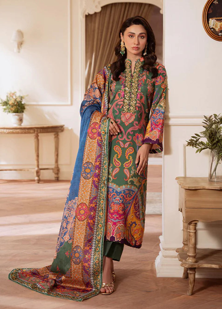 Veloure by Gulaal Embroidered Silk Suits Unstitched 3 Piece GL25VU GS - 06 Majestic Mosaic - Festive Collection
