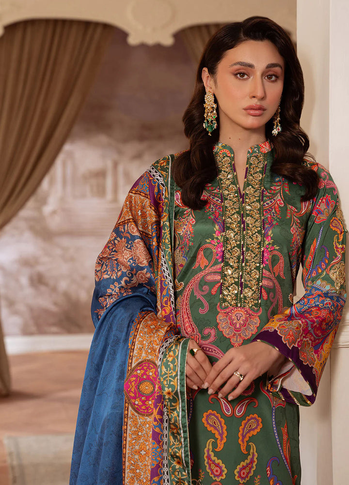 Veloure by Gulaal Embroidered Silk Suits Unstitched 3 Piece GL25VU GS - 06 Majestic Mosaic - Festive Collection