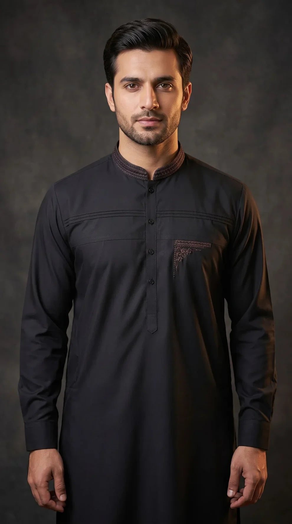 Kari Gari by Fabrich Mens Unstitched Embroidered Wash N Wear 2 Piece Suit FAB-9948 Casual Collection
