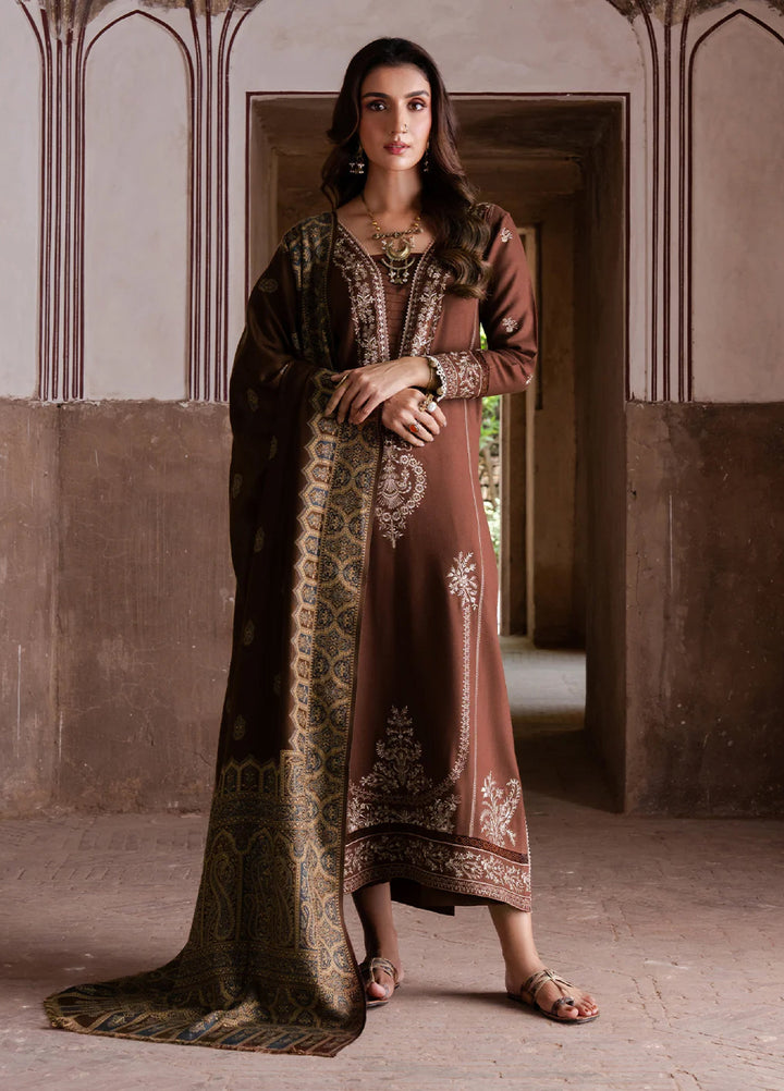 Nooraniyat by Izel Embroidered wool Suits Unstitched 3 Piece IZ25NW Manzil - Winter Collection