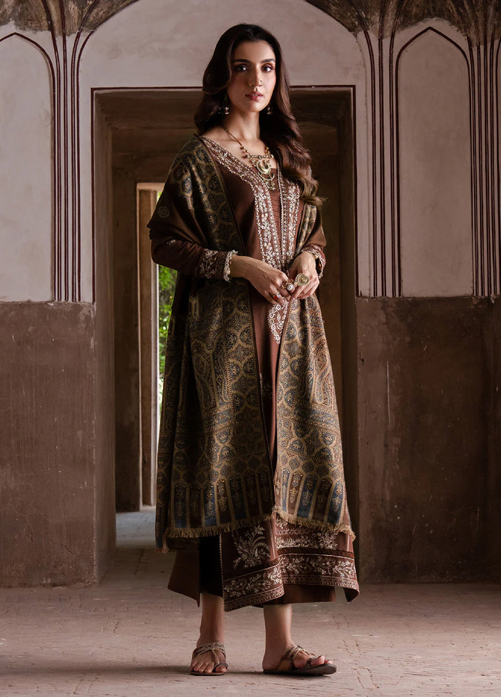 Nooraniyat by Izel Embroidered wool Suits Unstitched 3 Piece IZ25NW Manzil - Winter Collection