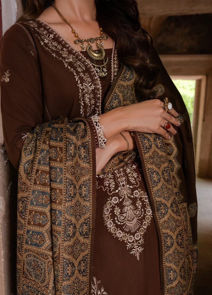 Nooraniyat by Izel Embroidered wool Suits Unstitched 3 Piece IZ25NW Manzil - Winter Collection