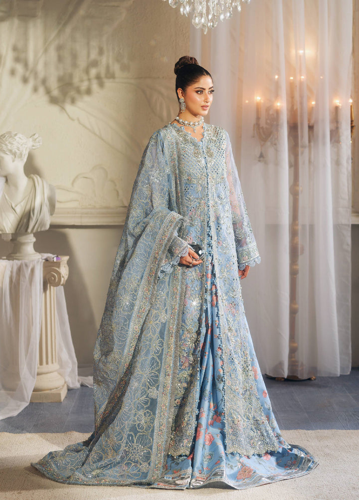 Maryam Hussain Unstitched Wedding Embroidered Organza Suits 3 Piece MH25UW D-03 Zuri - Wedding Collection