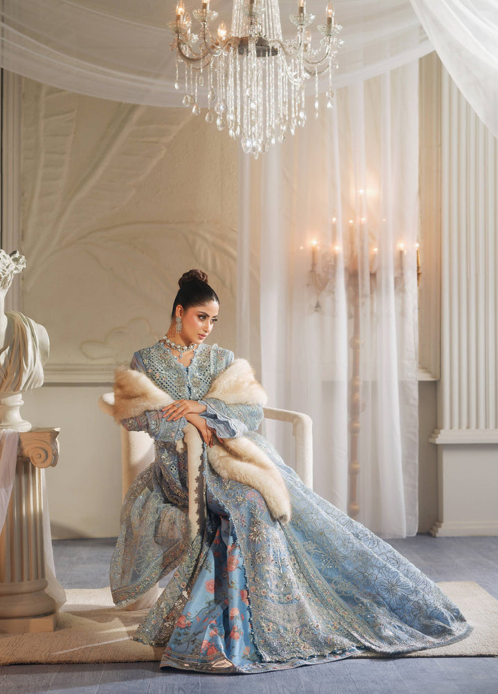 Maryam Hussain Unstitched Wedding Embroidered Organza Suits 3 Piece MH25UW D-03 Zuri - Wedding Collection