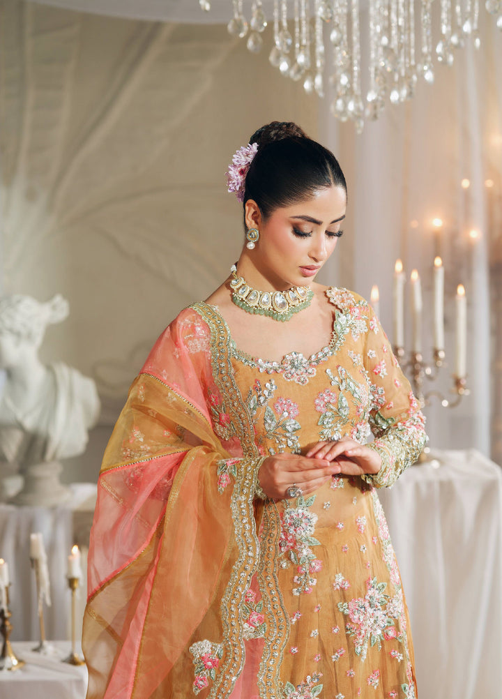 Maryam Hussain Unstitched Wedding Embroidered Organza Suits 3 Piece MH25UW D-04 Kayser - Wedding Collection