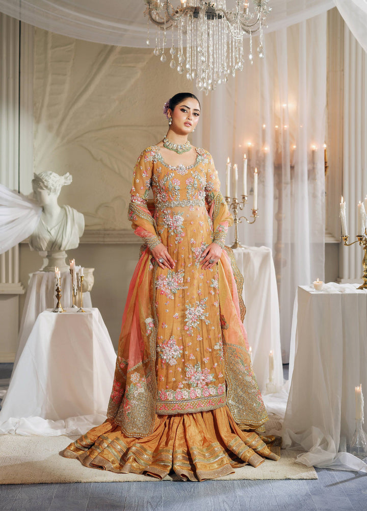 Maryam Hussain Unstitched Wedding Embroidered Organza Suits 3 Piece MH25UW D-04 Kayser - Wedding Collection