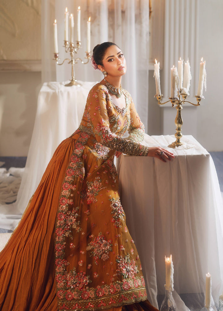 Maryam Hussain Unstitched Wedding Embroidered Organza Suits 3 Piece MH25UW D-04 Kayser - Wedding Collection