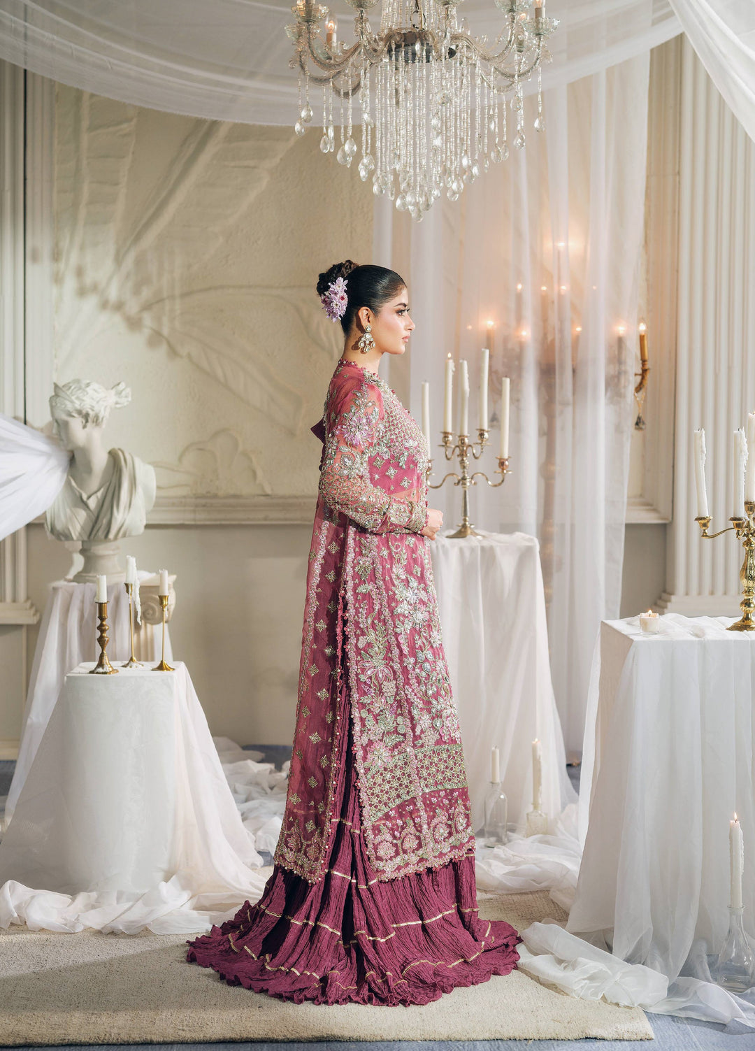Maryam Hussain Unstitched Wedding Embroidered Organza Suits 3 Piece MH25UW D-05 Seerat - Wedding Collection