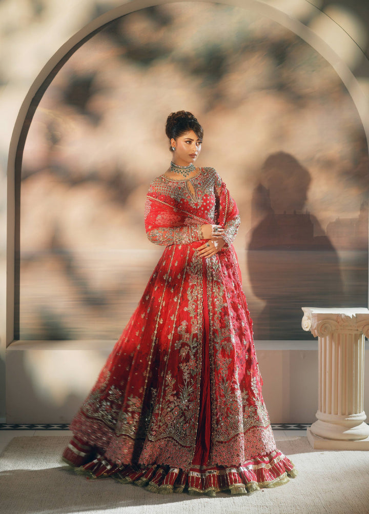 Maryam Hussain Unstitched Wedding Embroidered Organza Suits 3 Piece MH25UW D-06 Ishq - Wedding Collection