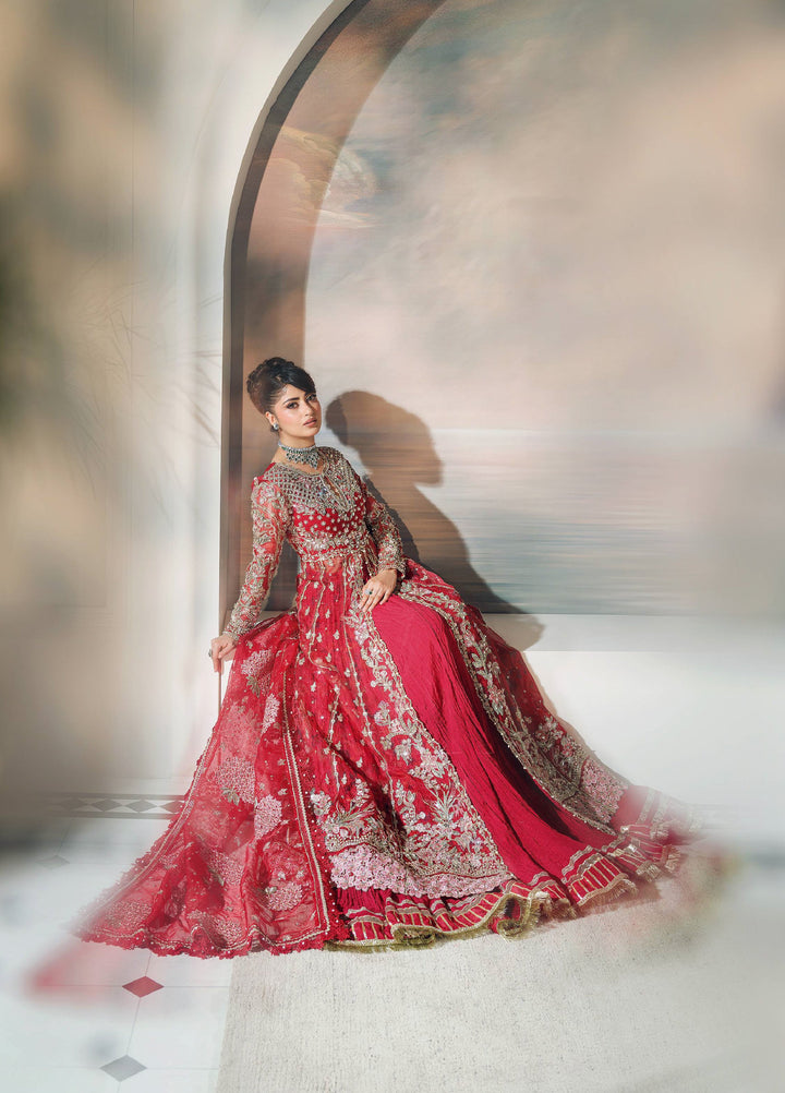 Maryam Hussain Unstitched Wedding Embroidered Organza Suits 3 Piece MH25UW D-06 Ishq - Wedding Collection