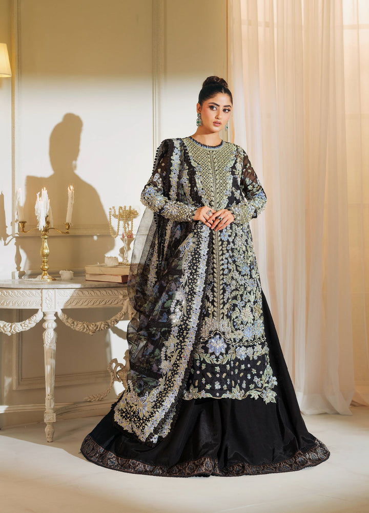 Maryam Hussain Unstitched Wedding Embroidered Organza Suits 3 Piece MH25UW D-08 hoor - Wedding Collection