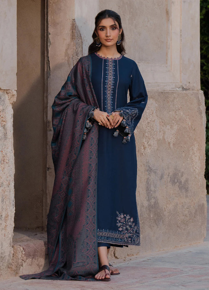 Nooraniyat by Izel Embroidered wool Suits Unstitched 3 Piece IZ25NW Mashq - Winter Collection