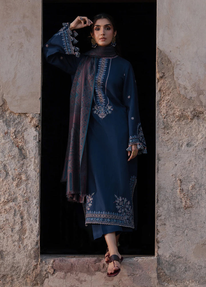 Nooraniyat by Izel Embroidered wool Suits Unstitched 3 Piece IZ25NW Mashq - Winter Collection