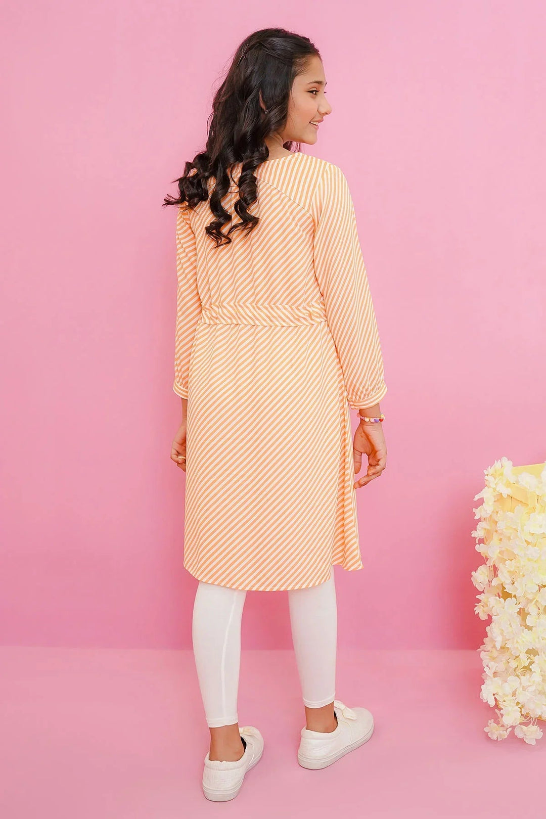 Ochre RTW Printed Georgette Printed Top Girls 1 Piece OWT-607 - Winter Collection