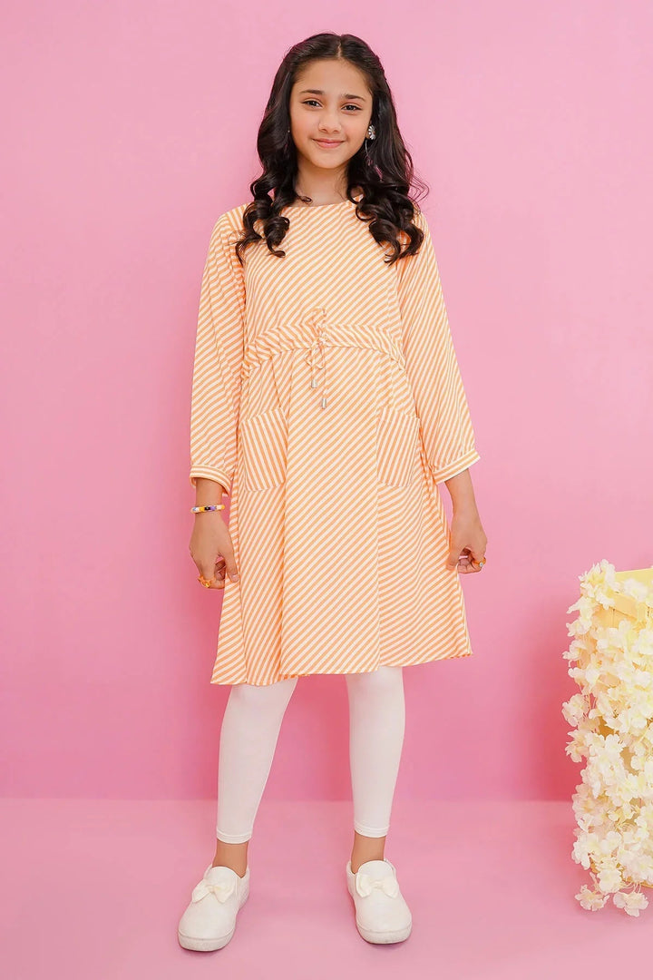 Ochre RTW Printed Georgette Printed Top Girls 1 Piece OWT-607 - Winter Collection