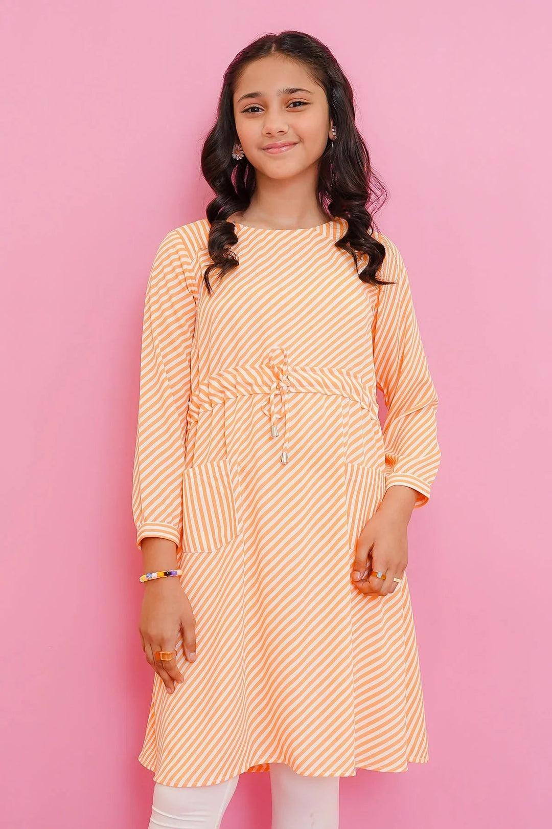 Ochre RTW Printed Georgette Printed Top Girls 1 Piece OWT-607 - Winter Collection