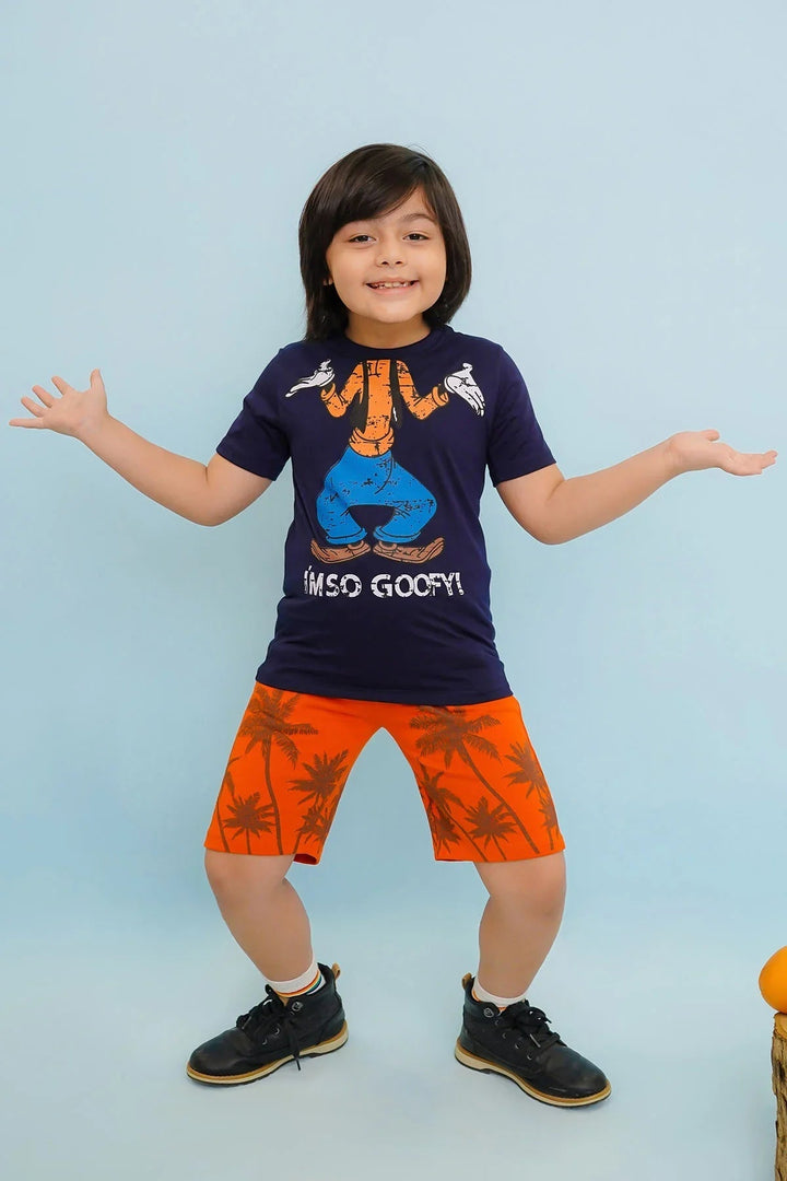 Ochre RTW Printed Cotton T-Shirt Boys 1 Piece OKB-312 - Summer Collection