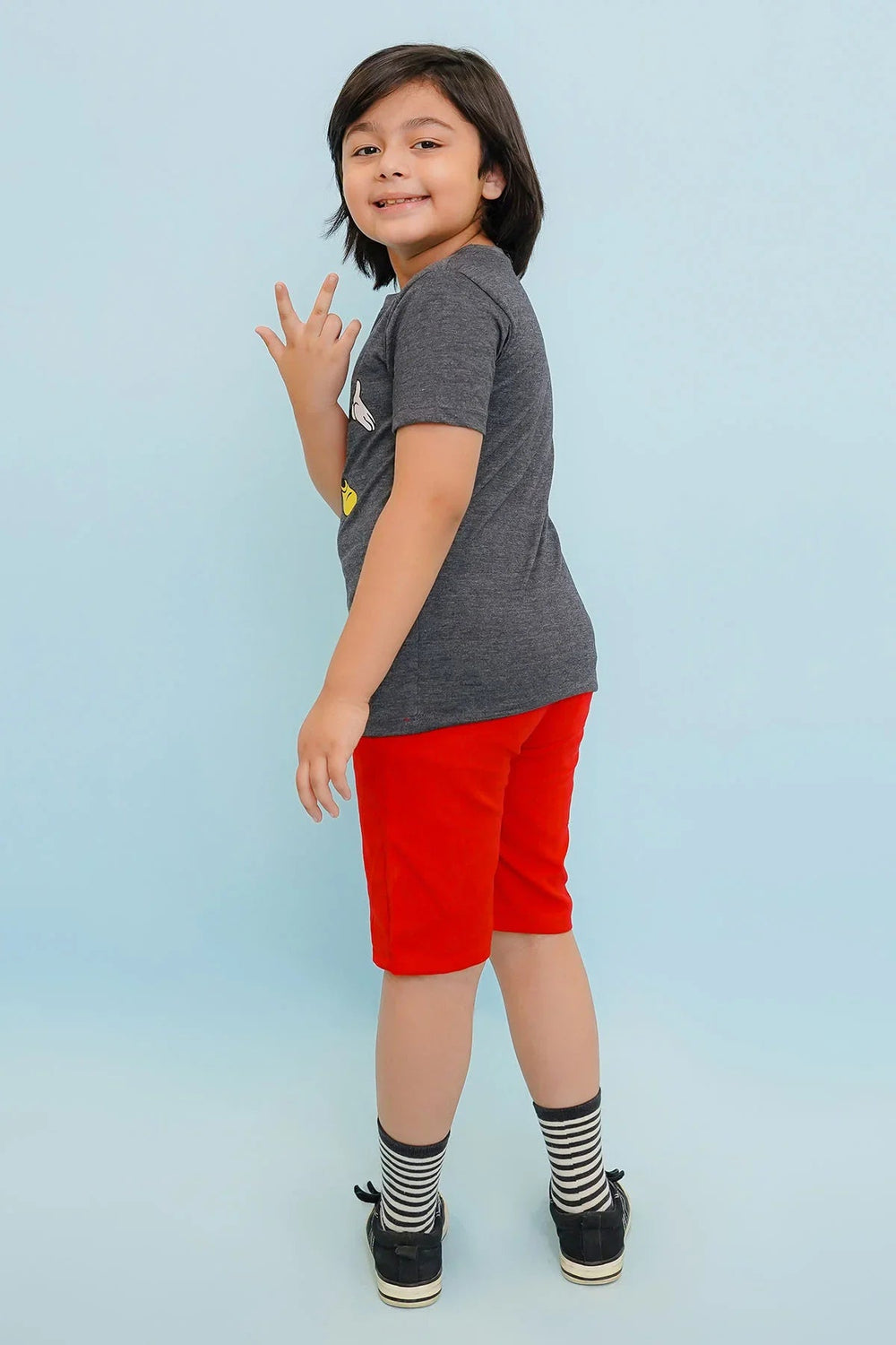Ochre RTW Printed Cotton T-Shirt Boys 1 Piece OKB-295 - Summer Collection