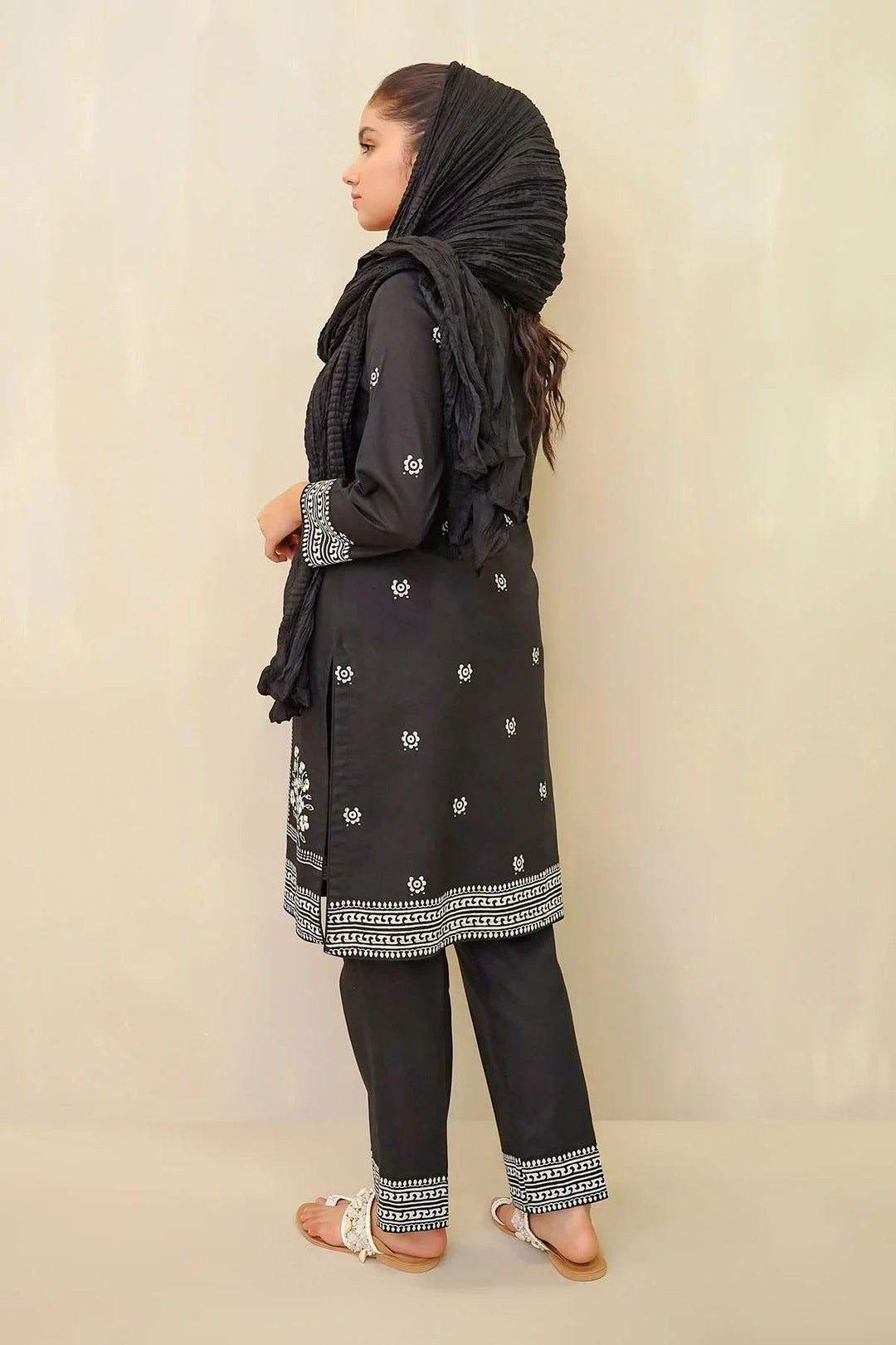 Ochre RTW Printed Cotton Block Girls 3 Piece OFW-MRM-02 - Winter Collection