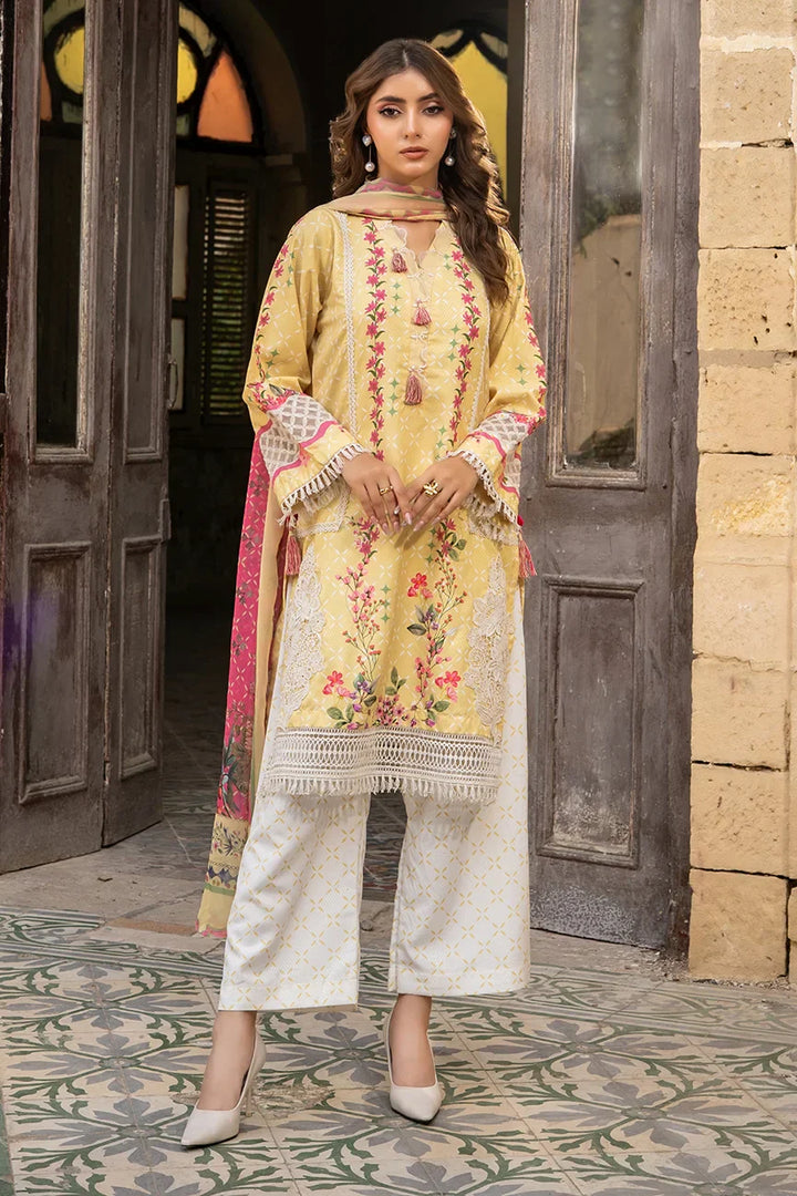 Dhaga Women Pret Embroidered Herringbone 3 Piece Suit Mirella FW25DSE702 - Winter Collection