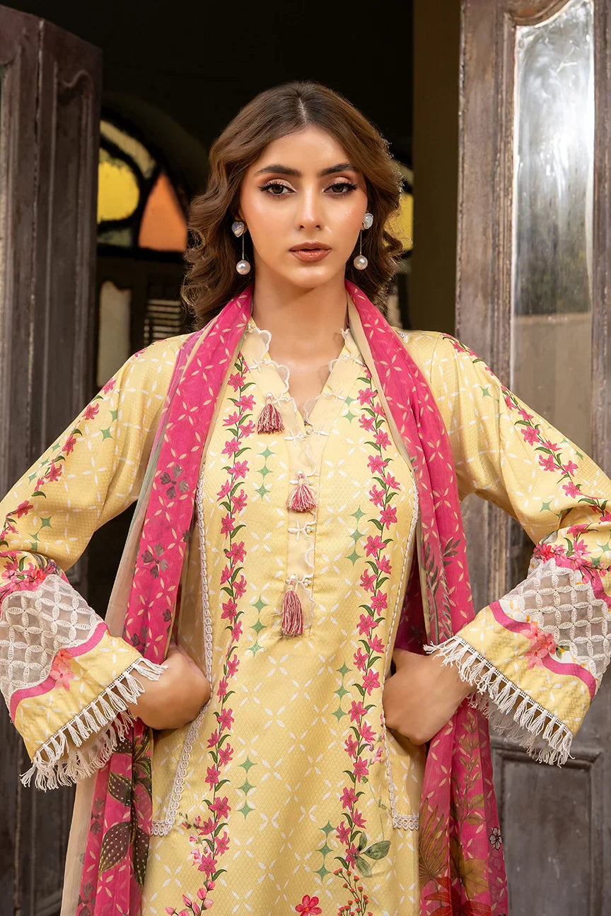 Dhaga Women Pret Embroidered Herringbone 3 Piece Suit Mirella FW25DSE702 - Winter Collection