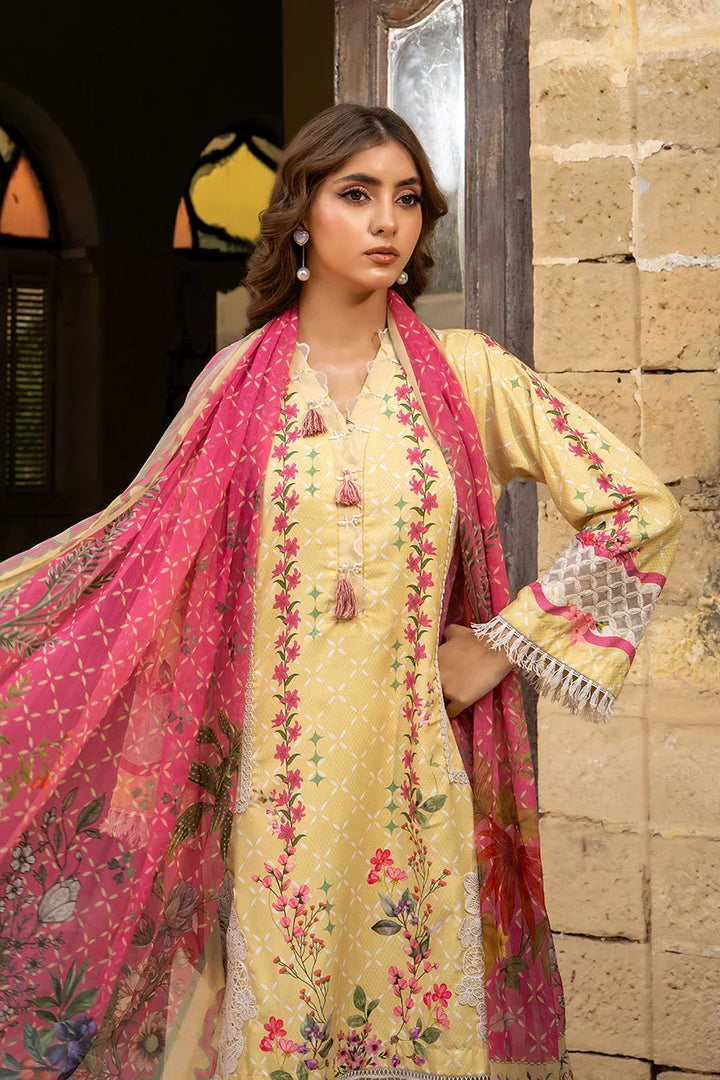 Dhaga Women Pret Embroidered Herringbone 3 Piece Suit Mirella FW25DSE702 - Winter Collection