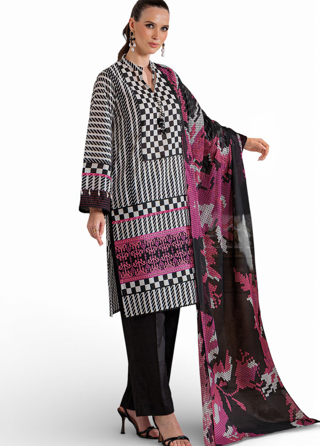 Mitti ki Khusboo by Gul Ahmed Unstitched Embroidered Lawn 3 Piece Suit GA26UMK CL-62183 - Summer Collection