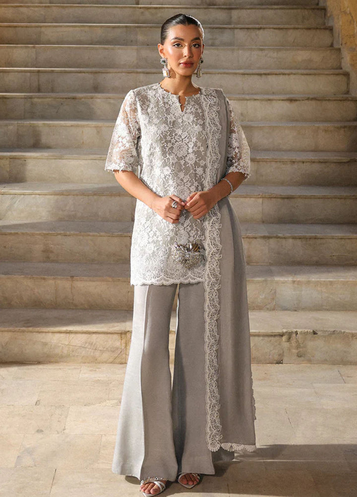 Luxe by Sahar Pret Embroidered Organza 3 Piece Moonlight Shimmer