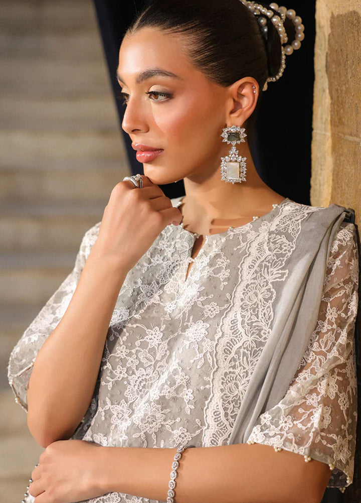 Luxe by Sahar Pret Embroidered Organza 3 Piece Moonlight Shimmer